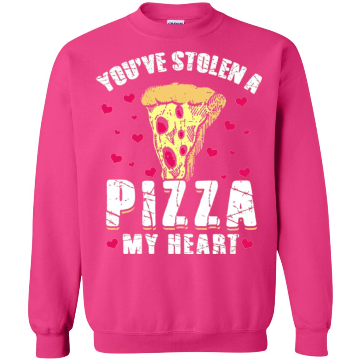 Funny Valentines Day Shirt Food Gift You_ve Stolen Pizza My Heart Heliconia