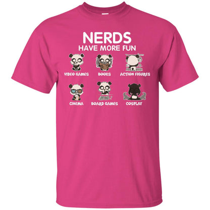 Nerds Have More Fun Video Games Books Action Figures Shirts Heliconia