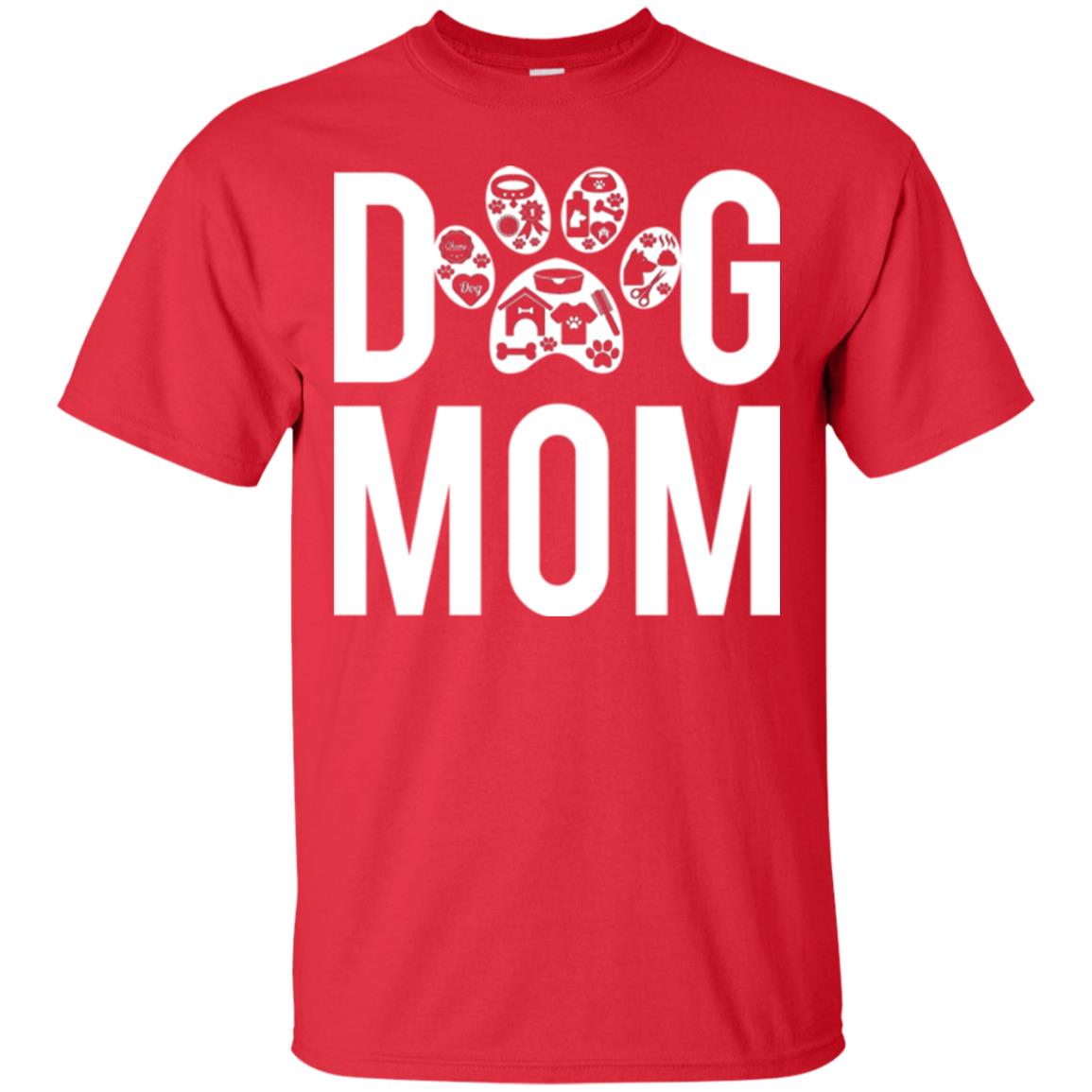 Mommy T-shirt Dog Mom Red