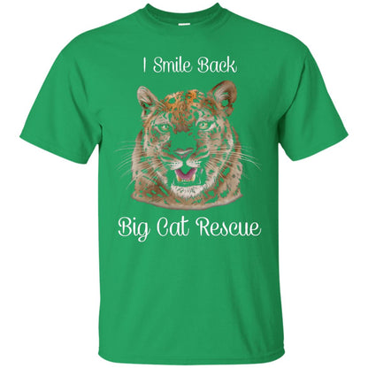 I Smile Back Big Cat Recuse Shirt Irish Green