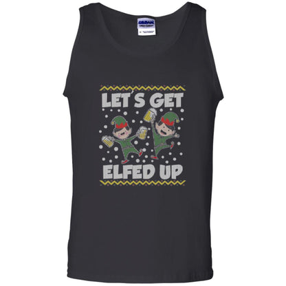 Christmas T-shirt Let_s Get Elfed Up Black