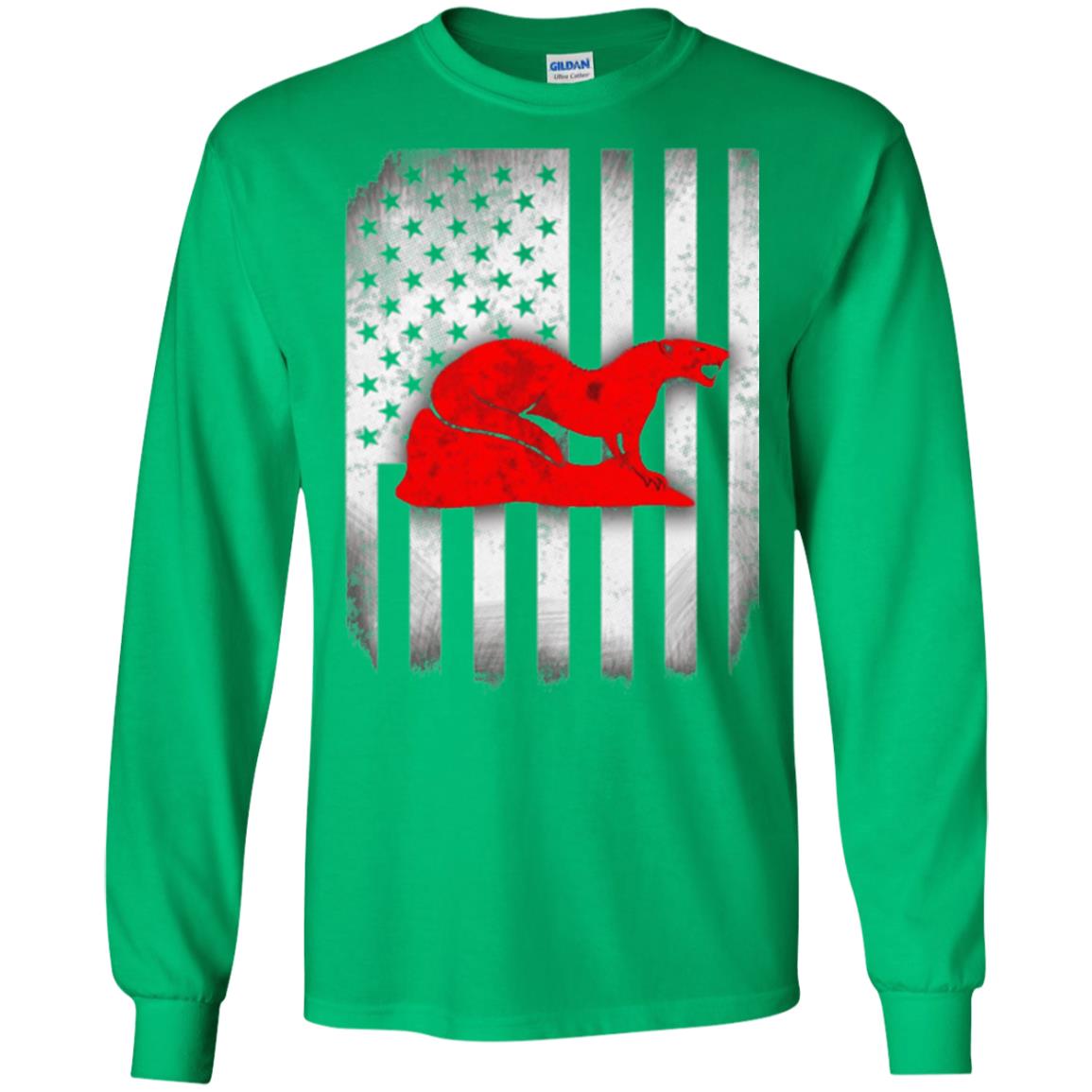 Mongoose Flag Of United States T-shirt Irish Green