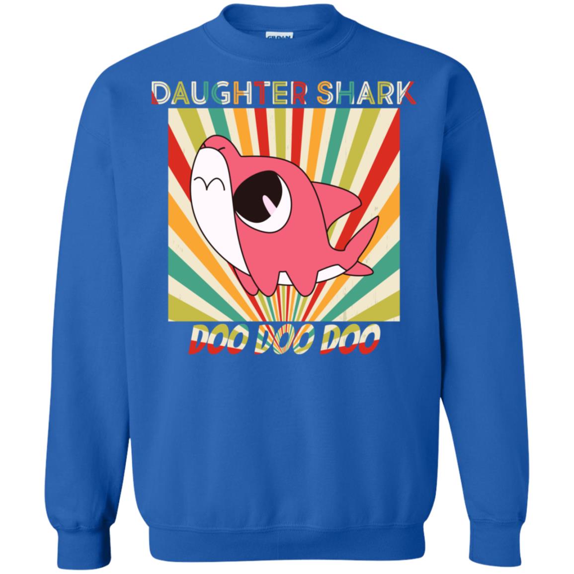Daughter Shark Doo Doo Doo Family Shark Gift Shirt Royal
