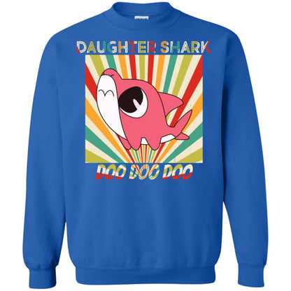 Daughter Shark Doo Doo Doo Family Shark Gift Shirt Royal