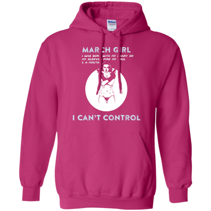 March Girl I Was Born With My Heart T-shirt Heliconia