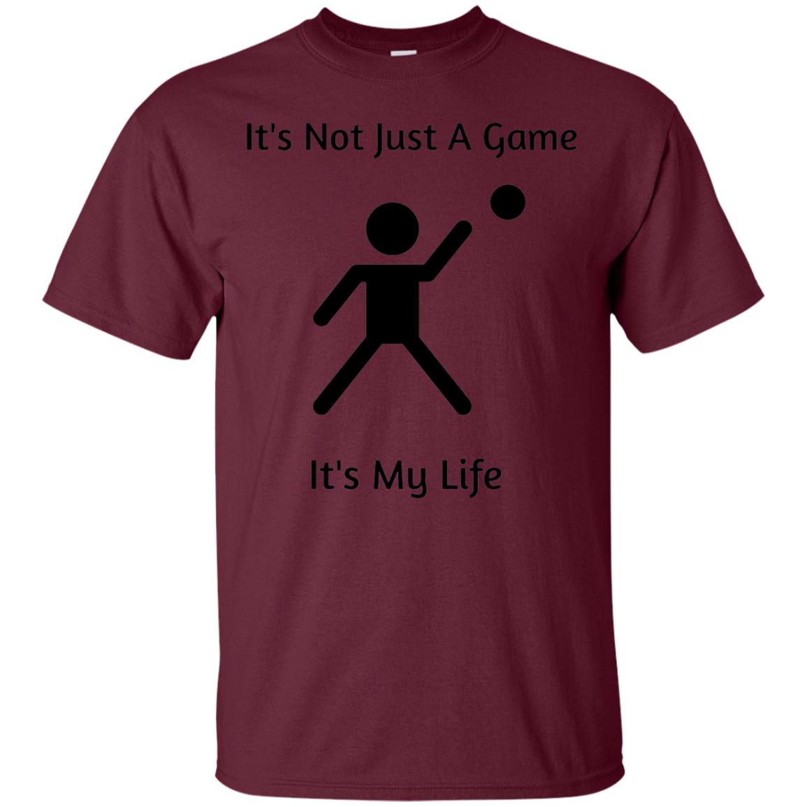 Basketball Shirt Its Not Just A Game Its My Life Maroon