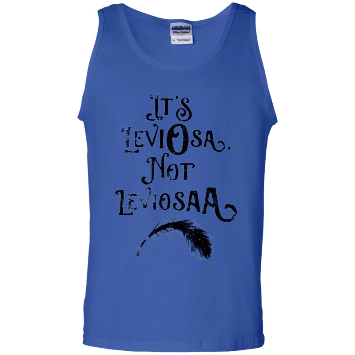 Feather Dirty Black T-shirt It_s Leviosa Not Leviosaa Royal