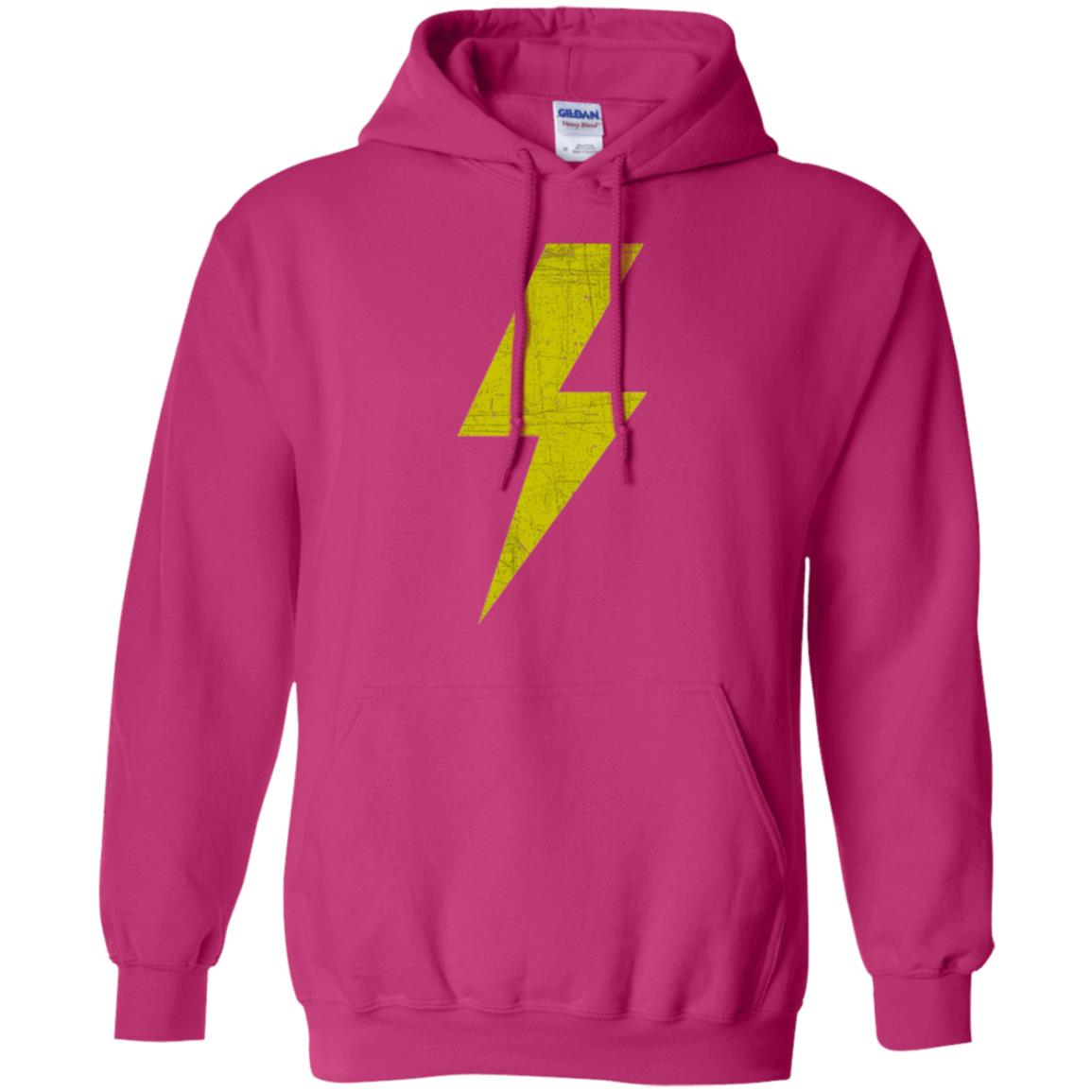Retro Distressed Yellow Lighting Bolt T Shirt Heliconia