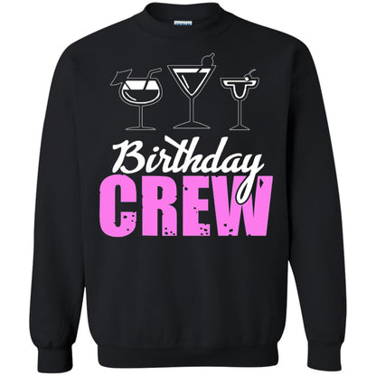 Birthday Crew Funny Girls Birthday Squad T-shirt Black