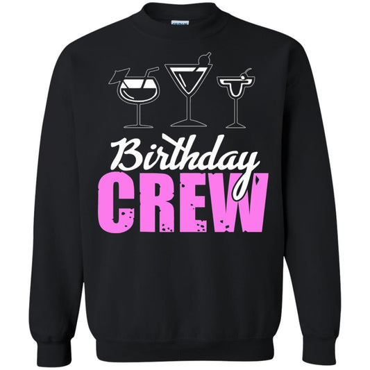Birthday Crew Funny Girls Birthday Squad T-shirt Black