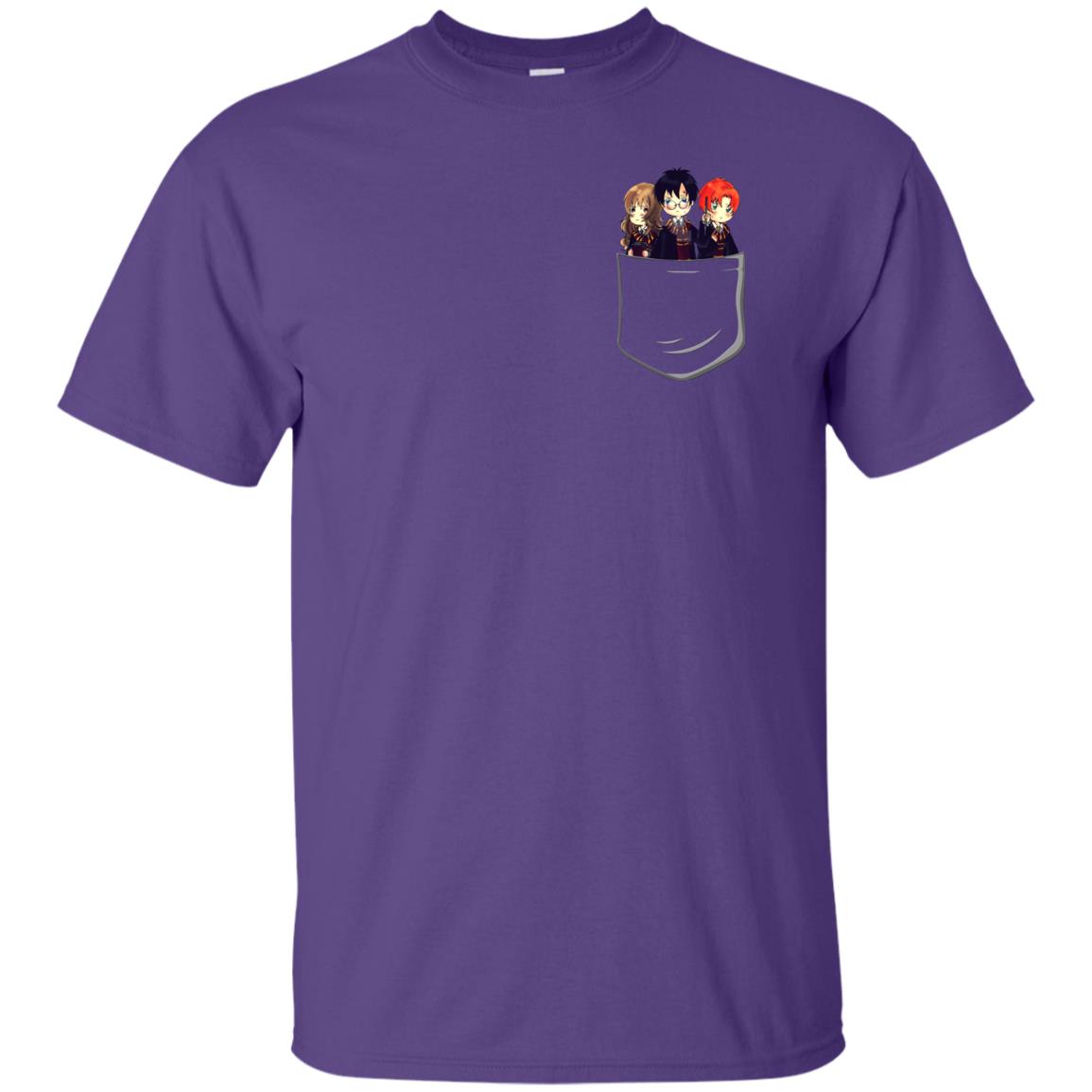 Harry Potter Pocket Movie Lover T-shirt Purple