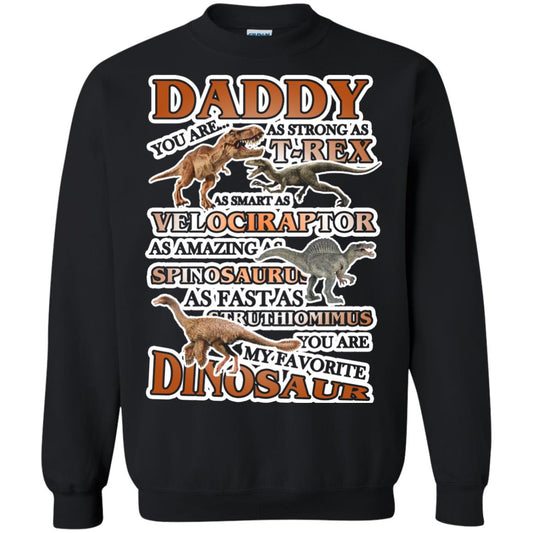 Daddy You Are My Favorite Dinosaur Shirt For Kids Black