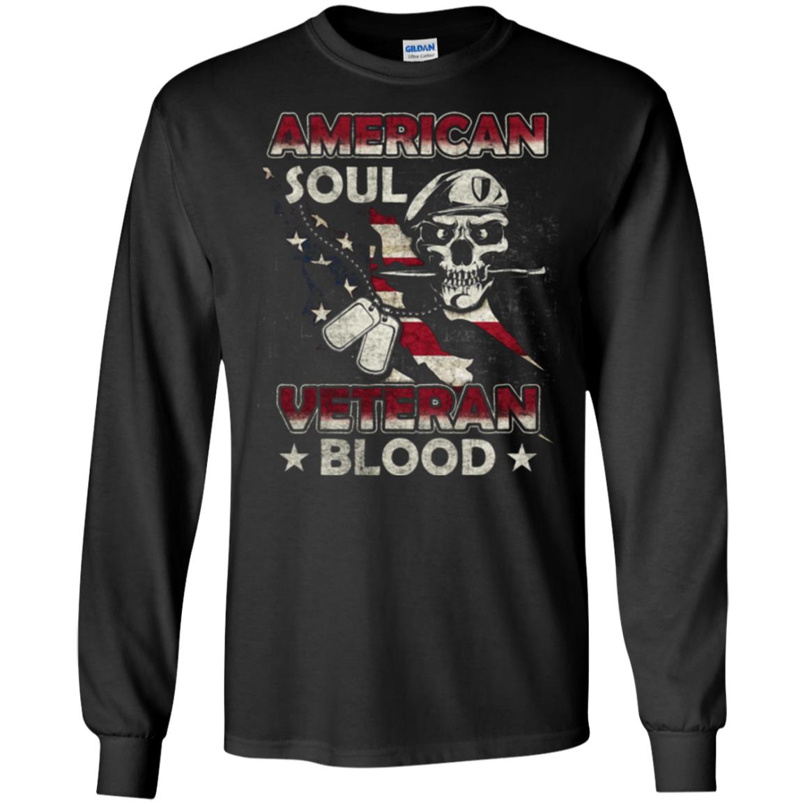 American Soul Veteran Blood Shirt Black