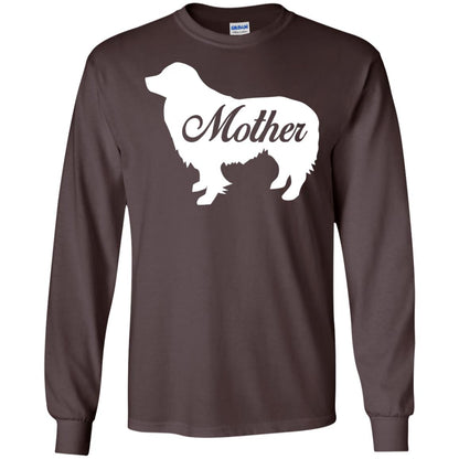 Border Collie Dog Mom T-shirt Dark Chocolate