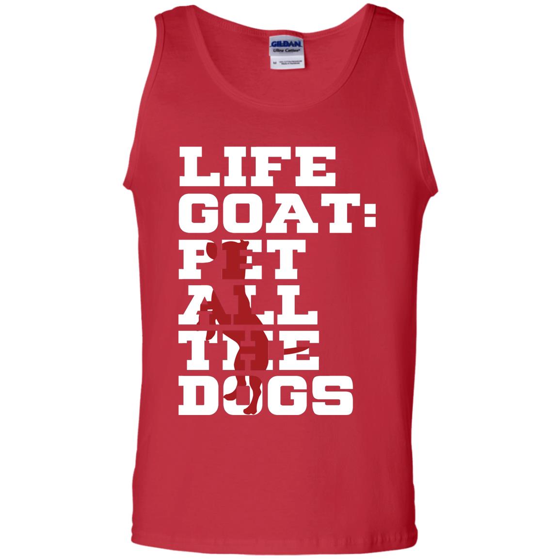 Life Goal Pet All The Dogs Shirt For Dogs Lover Red