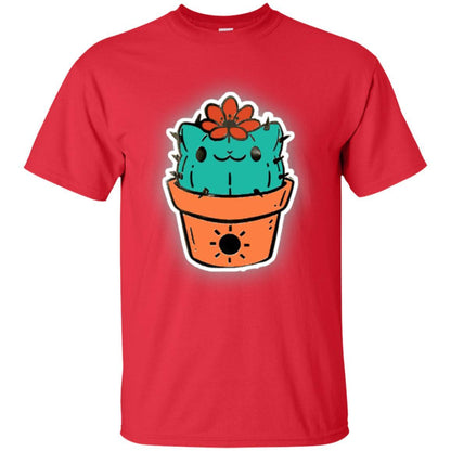 Cat Lover T-shirt Cactus Dog Catcus Red
