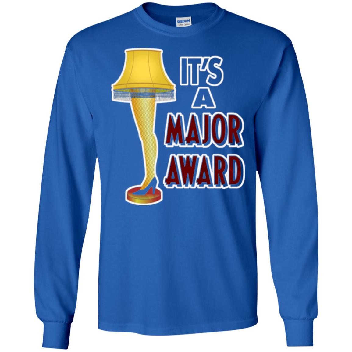 Christmas T-shirt It_s A Major Award Leg Lamp Royal