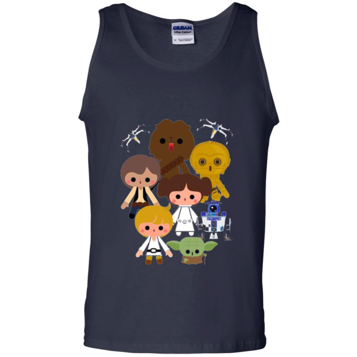 Film T-shirt Cute Kawaii Style Heroes Graphic Navy