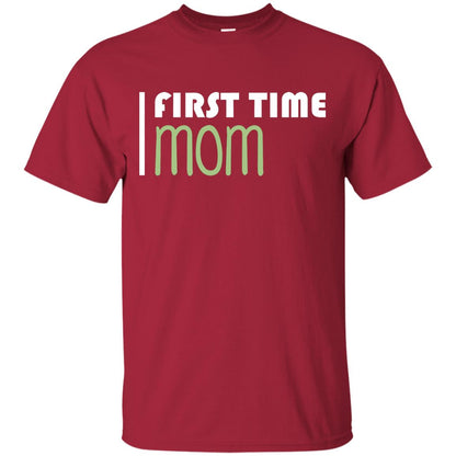 First Time Mom New Mom Shirt Cardinal
