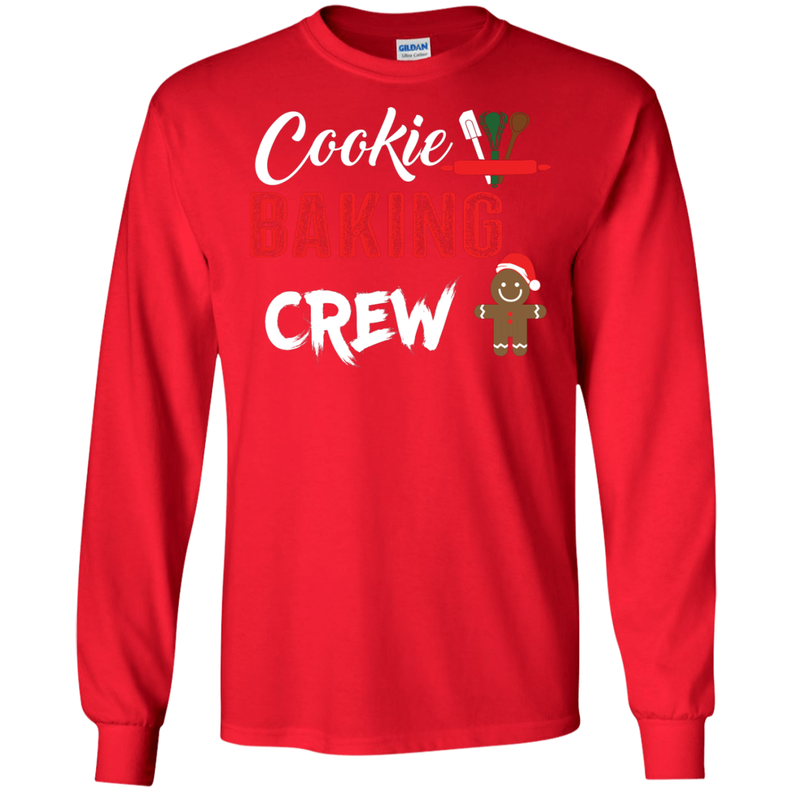 Christmas T-Shirt Cookie Baking Crew Red