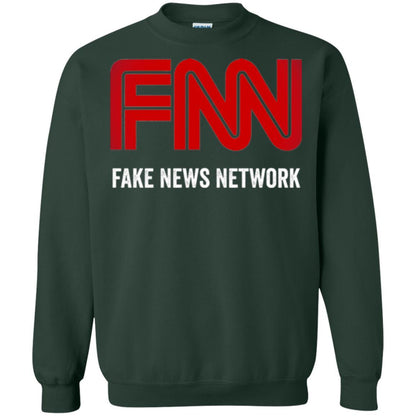 Anti Trump T-shirt Fnn The Fake News Network Forest Green