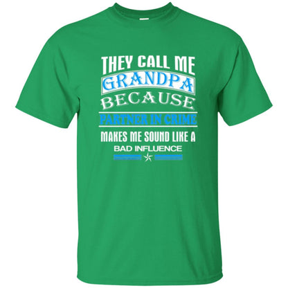 Family T-shirt They Call Me Grandpa Irish Green