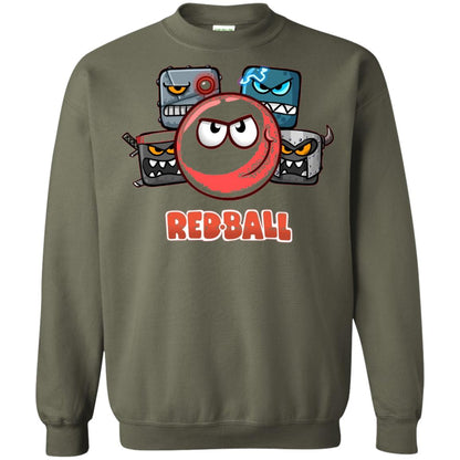 Red Ball 4 The Crew Game Lover T-shirt Military Green