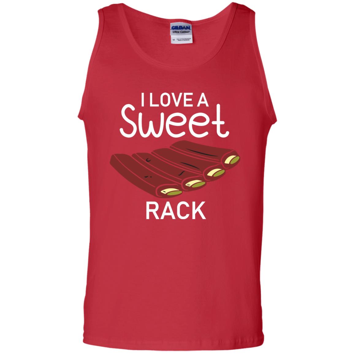 I Love A Sweet Rack Bbq Grill Summer Shirt Red