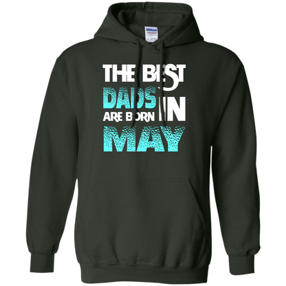 Daddy T-shirt The Best Dads Are Born In May Forest Green