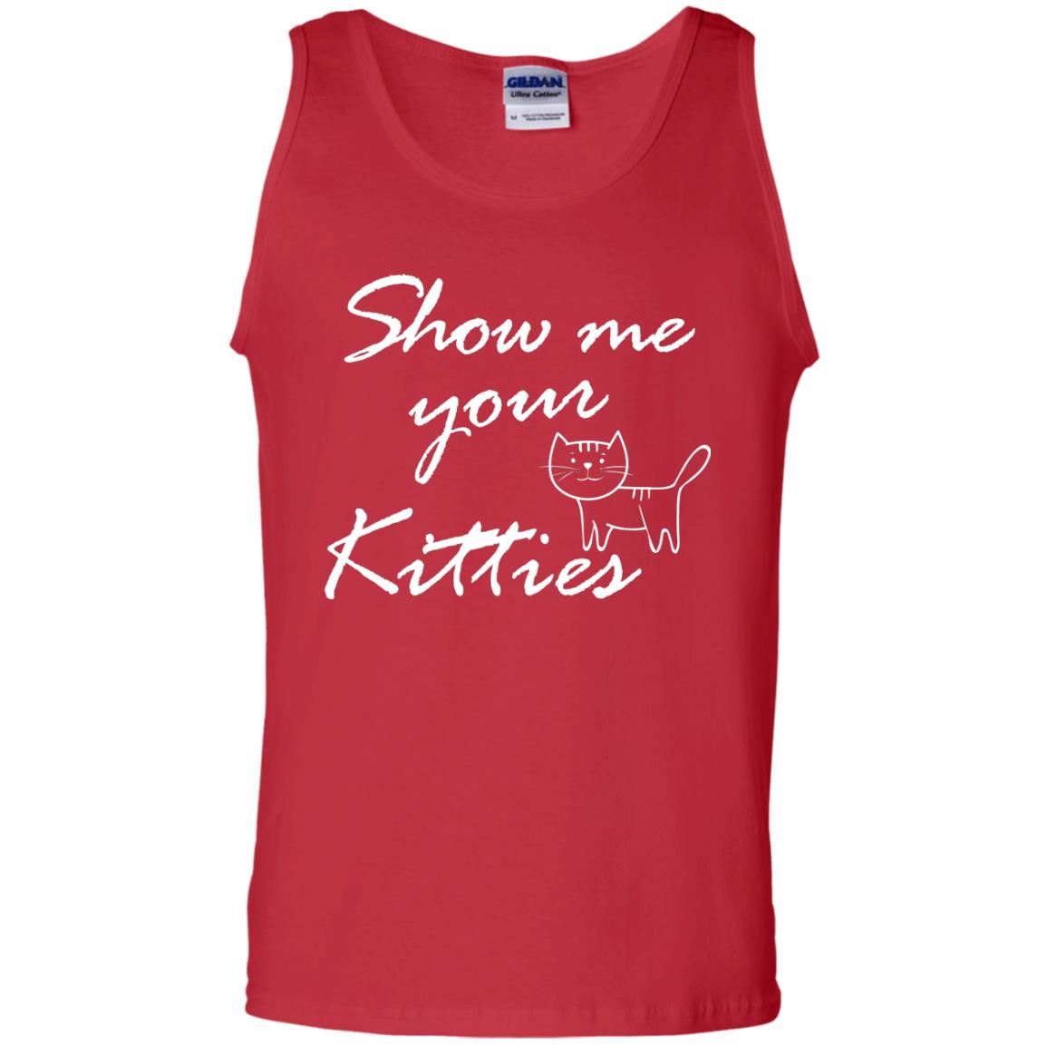 Show Me Your Kitties Cat Lover T-shirt Red