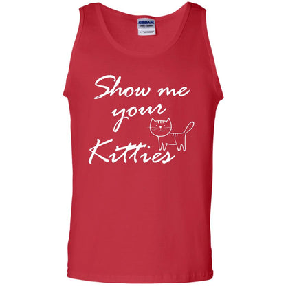 Show Me Your Kitties Cat Lover T-shirt Red