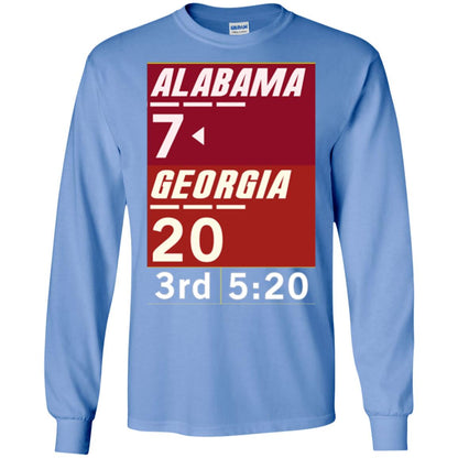 Football Lover T-shirt Alabama 26-23 Comeback Win 2-sided Carolina Blue
