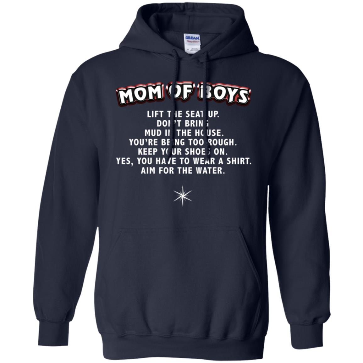 Mom Of Boys You Have To Wear A Shirt Aim For The Water Shirt Navy