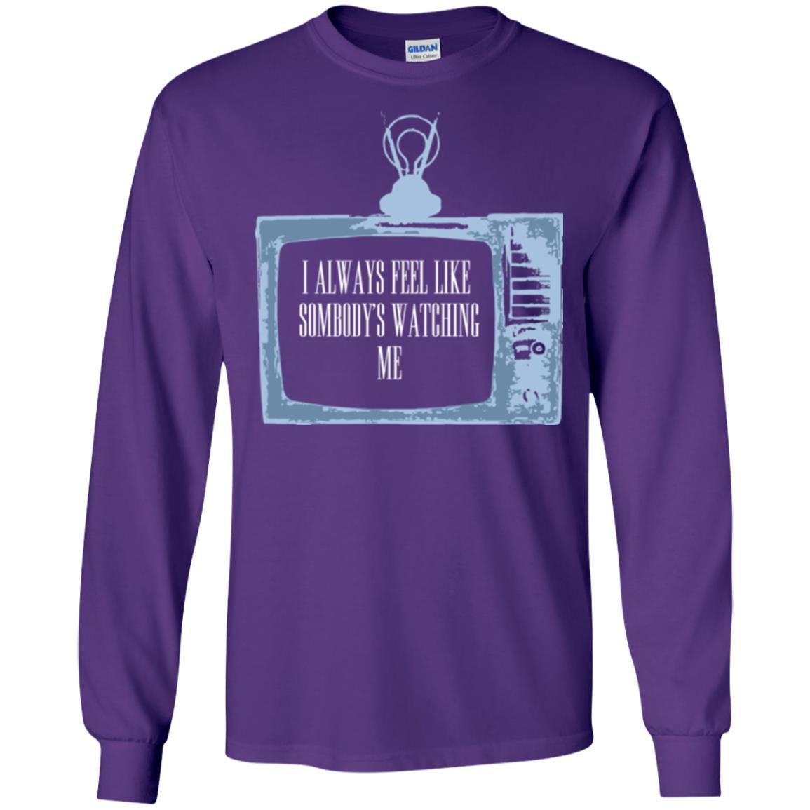 I Always Feel Like Sombody's Watching Me T-shirt Purple