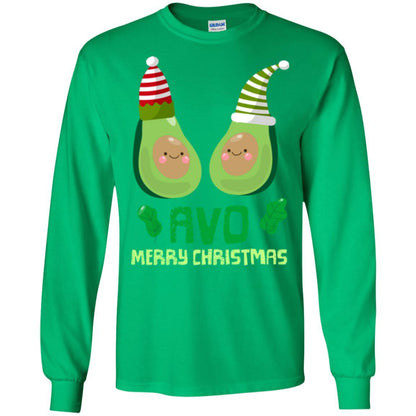 Avocado Merry Christmas T-shirt Irish Green