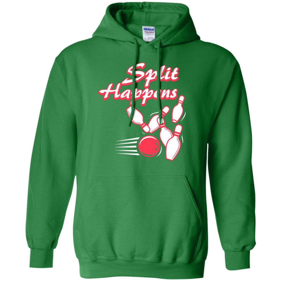 Bowling Lover T-shirt Split Happens Irish Green
