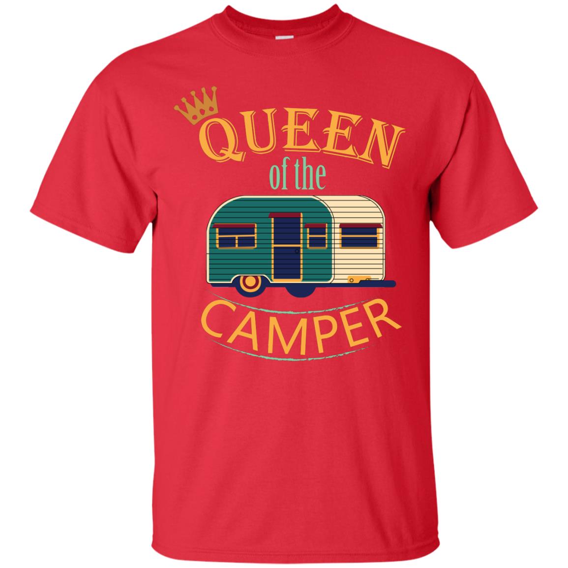 Queen Of The Camper Camping Lover Shirt Red