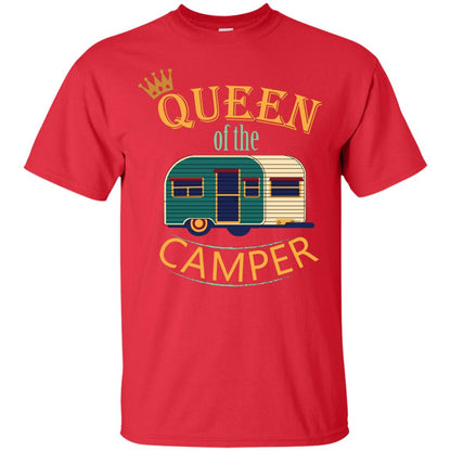 Queen Of The Camper Camping Lover Shirt Red