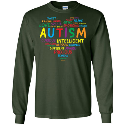 Autism Heart Autism Awareness T-shirt Forest Green