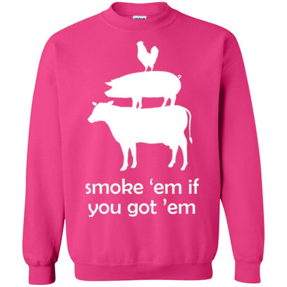 Funny Bbq T-shirt Smoke 'em If You Got 'em Heliconia