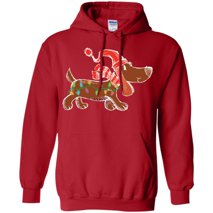 Dog Lover T-Shirt Christmas Lights Labrador Retriever Dog Lover Red
