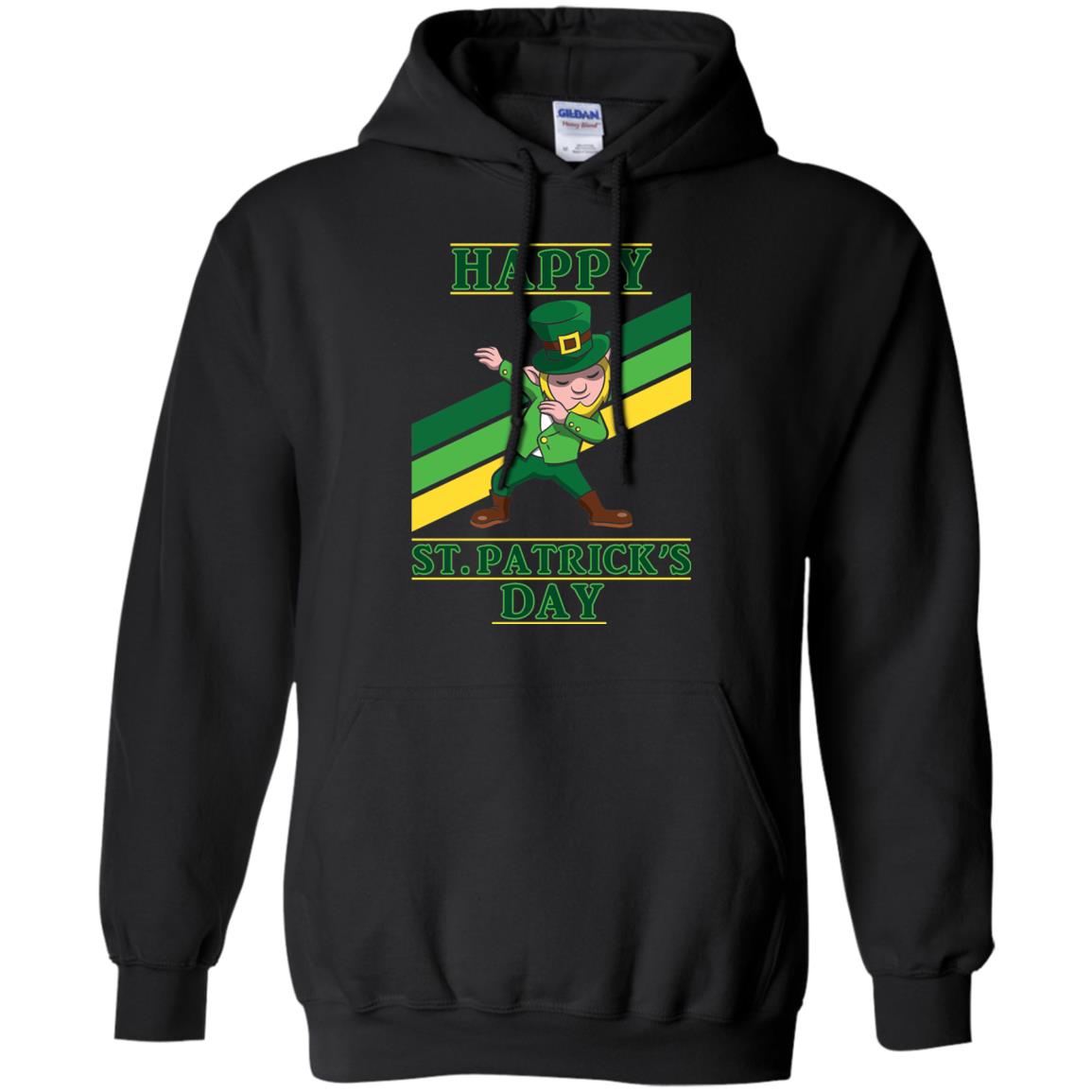Dabbing Leprechaun Saint Patrick_s Day T-shirt Black