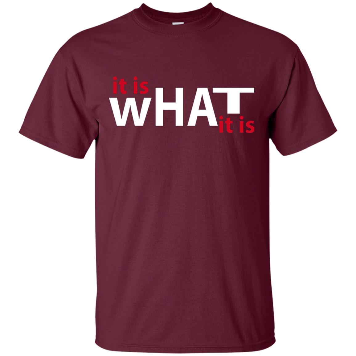 It Is What It Is T-shirt Maroon
