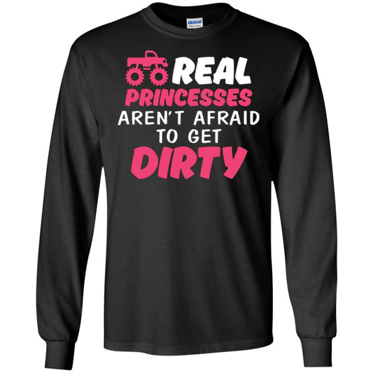 Monster Truck Girl T-shirt Real Princesses Aren’t Afraid To Get Dirty Black
