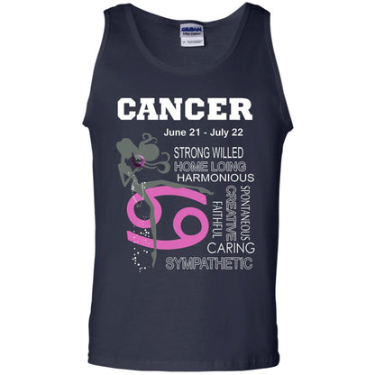 Cancer Strong Willed Home Loing Harmonious Faithful Creative Spontaneous Caring Sympathetic Navy