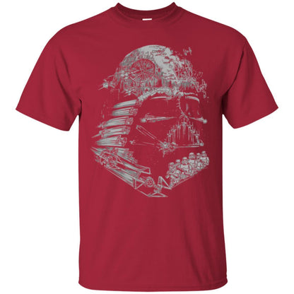Film T-shirt Star Wars Darth Vader Build The Empire Graphic Cardinal