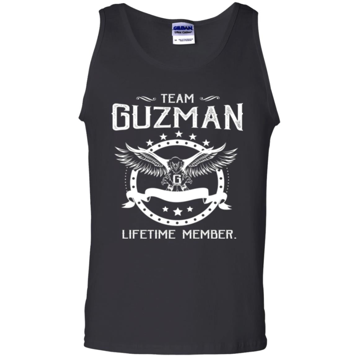 Family T-shirt Team Guzman Lifetime Member Black
