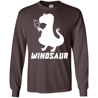 Drinking Party T-shirt Winosaur Wine Dinosaur Dark Chocolate