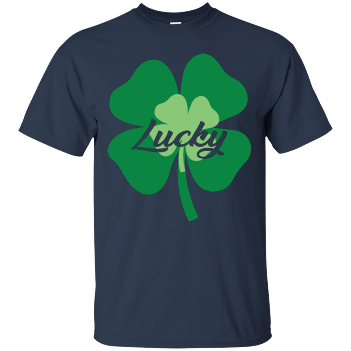 Saint Patrick's Day T-shirt Lucky Leprechaun Navy