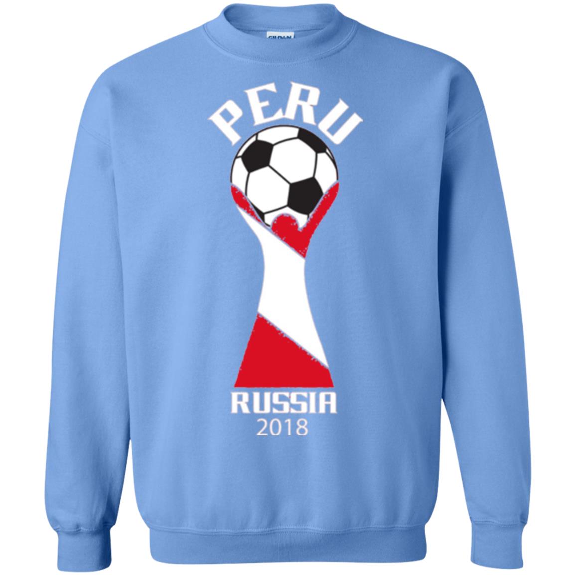 Football Lovers T-shirt Peru Russia 2108 Carolina Blue